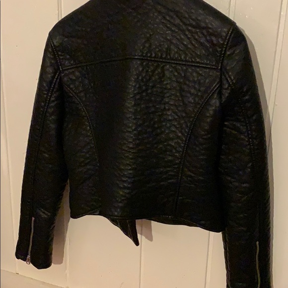 Vegan Leather Biker Jacket - Picture 7 of 11